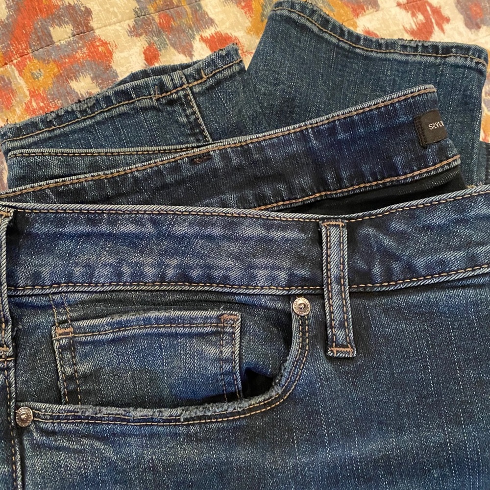 Silver Suki Jeans.